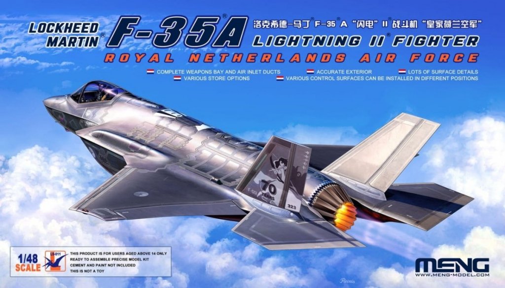 Meng Model 1/48 LS-007 F-35A Lightning II Fighter 