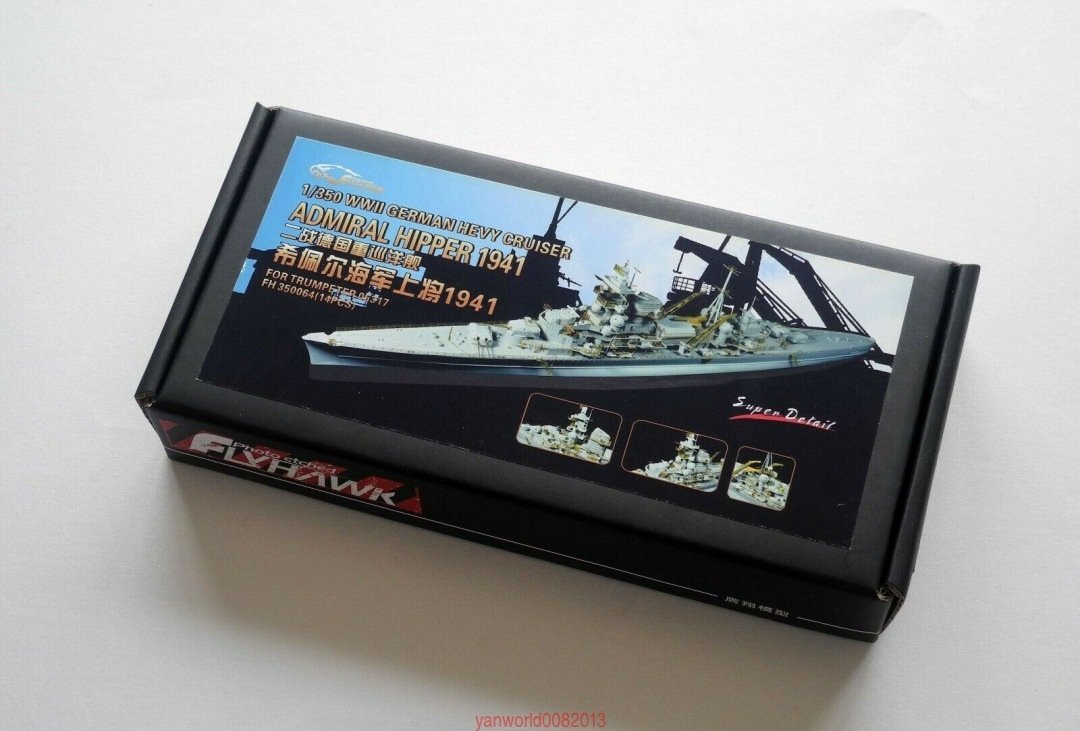 Maquette Trumpeter Croiseur Admiral Hipper 1940 – Échelle 1/350 – Neuf