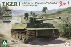 Takom 2192 Sd.Kfz.181 Pz.Kfw.VI.Ausf.E Tiger I Experimental Project 3 in 1 1/35 