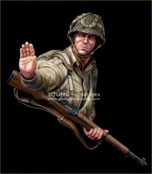 Young Miniatures YM1897 101st US Airbone Currahee - Normandy 1944 1/10 