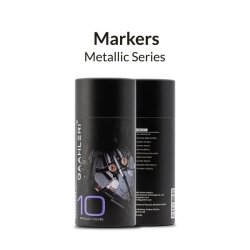Gaahleri 42328 Metallic Series Marker Set - 10 Colors 
