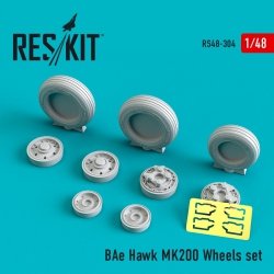 RESKIT RS48-0304 BAE HAWK MK200 WHEELS SET 1/48 