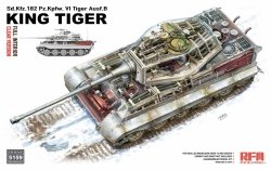 Rye Field Model 5159 Tiger Ausf.B King Tiger Clear Version, with full interior 1/35 