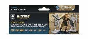 Vallejo 80250 Wizkids Champions of the Realm Set 8x8ml