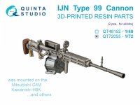 Quinta Studio QT72055 Type 99 Cannon, 2 pcs (for all kits) 1/72