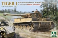 Takom 2202 Tiger I Sd.Kfz.181 Pz.Kpfw.VI Ausf.E - Early-Production Model With Steel Wheels And Zimmerit, Gruppe 'Fehrmann' 1/35
