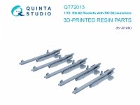 Quinta Studio QT72013 RS-82 Rockets with RO-82 launchers, 10 pcs (all kits) 1/72