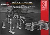 RESARM 48-05025 JACK STANDS LUFTWAFFE (3D resin printing) 1/48