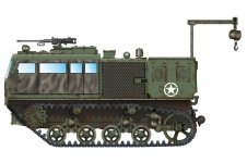 Hobby Boss 82921 M4 High Speed Tractor (155mm/8-in./240mm）1/72