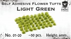 Paint Forge PFFL2601  Light Green Flowers 6mm