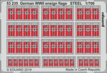 Eduard 53235 German WWII ensign flags STEEL 1/700