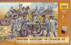 Zvezda 8066 Swedish Artillery of Charles XII 1/72