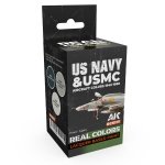 AK Interactive RCS117 US Navy & USMC Aircraft Colors 1945-1980 3x17ml