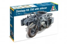 Italeri 7406 ZUNDAPP KS 750 with Sidecar 1/9