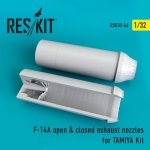 RESKIT RSU32-0046 F-14A Tomcat open & closed exhaust nozzles for TAMIYA Kit 1/32