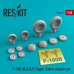 RESKIT RS48-0071 North American F-100 Super Sabre wheels set 1/48