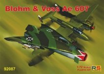 RS Models 92087 Blohm and Voss Ae 607 1/72