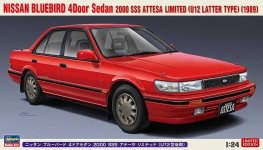 Hasegawa 20497 Nissan Bluebird 4Door Sedan SSS Attesa Limited (U12 Latter Type) (1989) 1/24