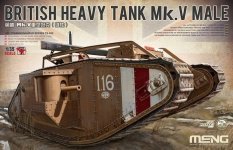 Meng Model TS-020 British Heavy Tank Mk.V Male