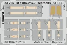 Eduard 33225 Bf 110C-2/ C-7 seatbelts STEEL REVELL 1/32