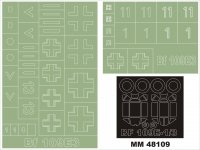 Montex MM48109 Bf-109E-3 HASEGAWA