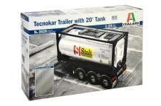 Italeri 3929 TECNOKAR TRAILER WITH 20 TANK (1:24)