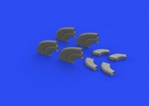 Eduard 648805 Yak-9D exhaust stacks PRINT ZVEZDA 1/48