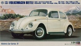 Hasegawa HC3 Volkswagen Beetle Type 1 1967 (1:24)