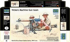 Master box 3597 Vickers Machine Gun Team - Desert Battle Series WW I (1:35)