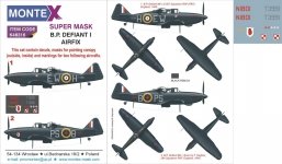 Montex K48316 DEFIANT MkI 1/48