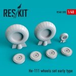 RESKIT RS48-0285 HE-111 WHEELS SET EARLY TYPE 1/48