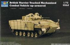 Trumpeter 07102 British Warrior Tracked Mechanised Combat Vehicle up-armored (1:72)