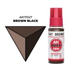 AK Interactive AK17047 BROWN BLACK – QUICK GEN COLOR 18ml