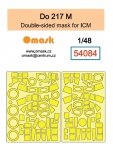 Omask 54084 Do 217 M Double-Sided Mask (for ICM) yellow masking tape 1/48 