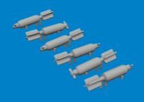 Eduard 6481078 P-40 30lb frag bombs PRINT EDUARD 1/48