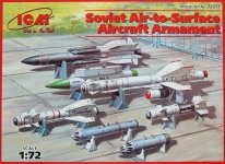 ICM 72213 Soviet Air-to-Surface Aircraft Armament (1:72)