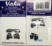Yahu YMA4935 M18 Dromader - Instrument panel (for IBG) 1/48