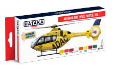 Hataka HTK-AS76 Air Ambulance (HEMS) paint set vol. 1 8x17ml