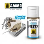 Ammo of Mig 0828 ACRYLIC FILTER Sand Grey 15 ml