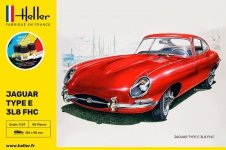 Heller 56709 STARTER KIT Jaguar Type E 3L8 FHC 1/24