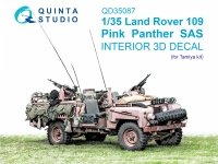 Quinta Studio QD35087 Land Rover 109 Pink Panther SAS 3D-Printed & coloured Interior on decal paper (Tamiya) 1/35