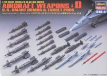 Hasegawa X48-8 AIRCRAFT WEAPONS: D U.S Smart Bombs Target Pods (1:48)