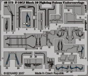 Eduard 49390 F-16CJ Block 50 undercarriage 1/48 Tamiya