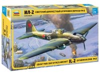 Zvezda 4826 Soviet two-seat attack aircraft IL-2 shturmovik (mod.1943) 1/48