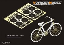 Voyager Model PE351035 WWII British Milltary Bicycles upgrade set (2 sets) For TAMIYA 35333 1/35