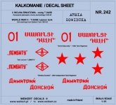 Weikert Decals DEC242 Armia Sowiecka - CZOŁG T-34/85 - front wschodni 1943-45 - vol.1 1/35