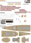 Wood Hunter W35019 Wood Deck German Admiral Graf Spee for Trumpeter 1/350