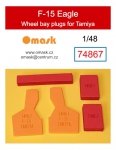 Omask 74867 F-15 Eagle wheel bay plugs (for Tamiya) 1/48
