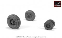 Armory Models AW32309 F-14A/B Tomcat early type wheels w/ weighted tires 1/32