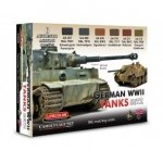 Lifecolor CS03 Acrylic paint set German Tanks WWII Set 2 6x22ml